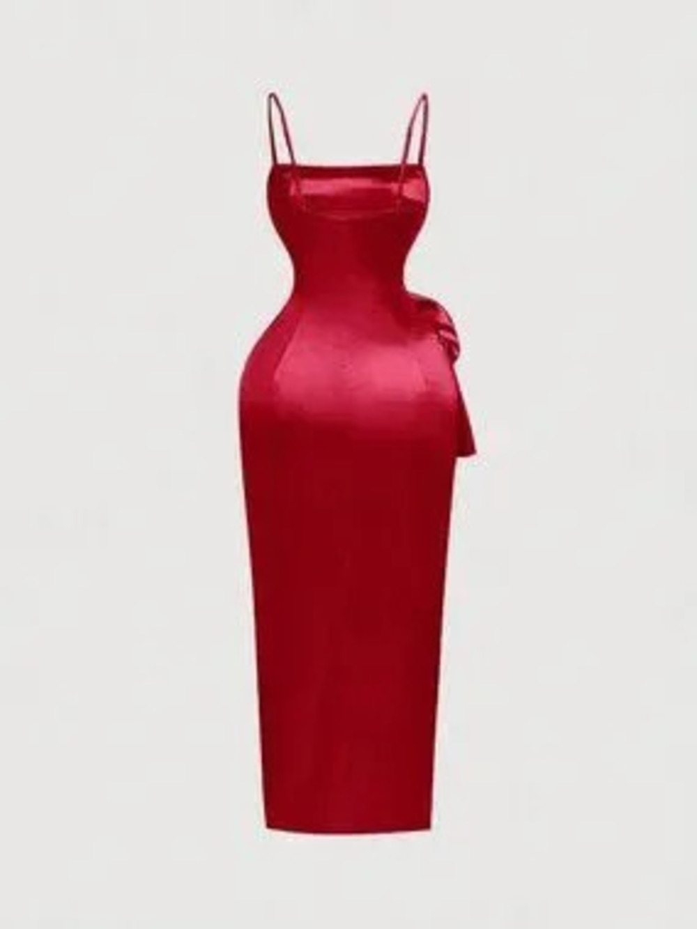 ZARA Burgundy Elegant Women's Dress